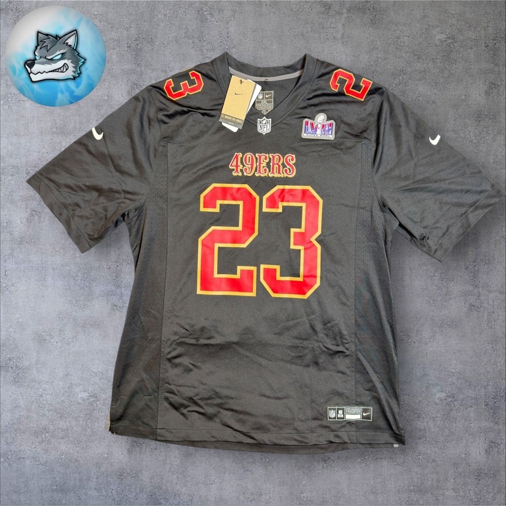 Nike San Francisco 49ers Christian McCaffrey Super Bowl LVIII Jersey XXL Black